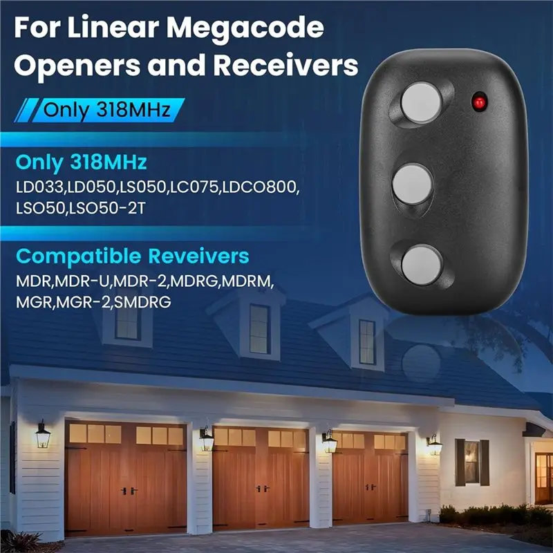 1Pack LPWKP/MDTK & 2Pack Für MCT-3 Megacode Linear Garage Türöffner Fernbedienung Tastatur