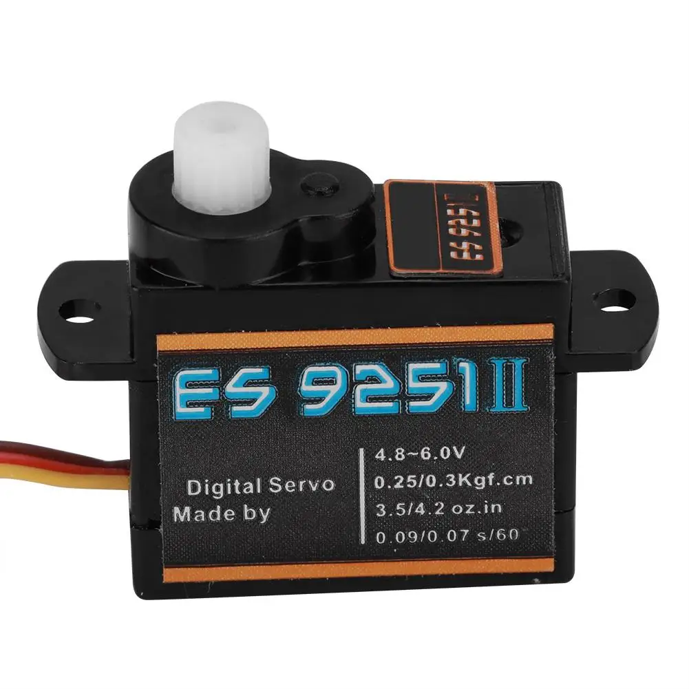 EMAX ES9251II Plastics Digital Servo 3.6g Waterproof Servo with Gears Suitable for RC Car Helicopter Boat Airplane Accessories