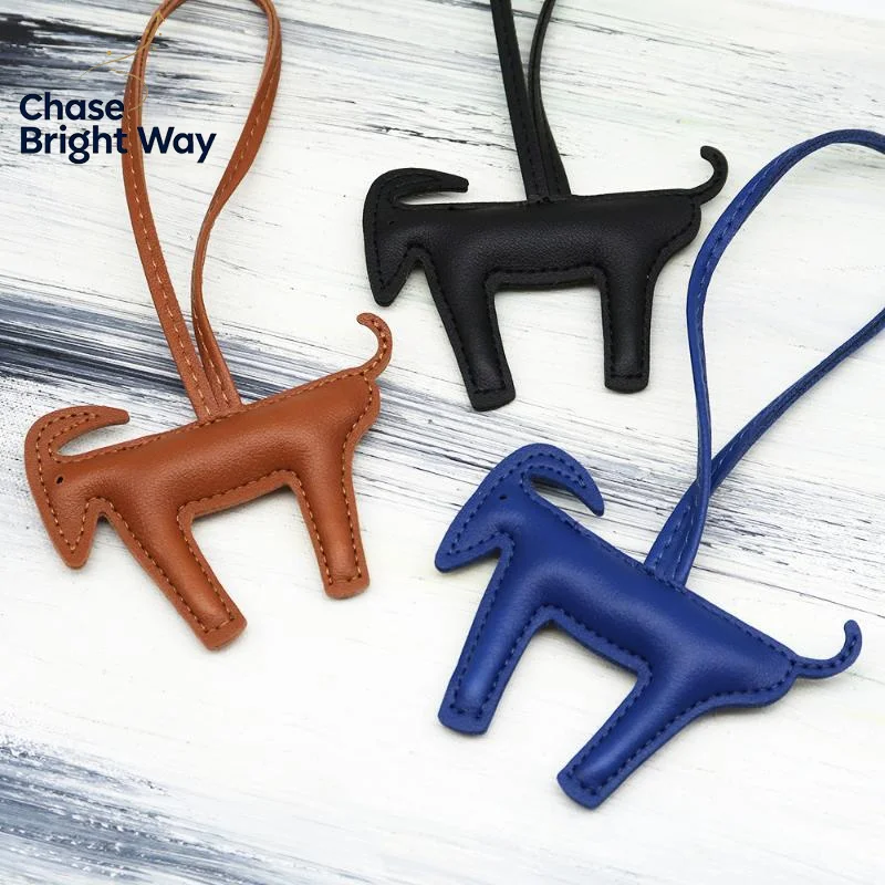 Cute Goat Backpack Charm Creative PU Goat Backpack Hanger Cartoon Goat Bag Charm For Decorating Handbags Backpacks Keyrings