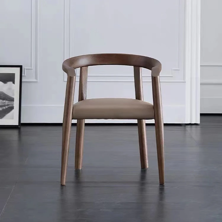 Chaises de négociation de café d'hôtel de loisirs modernes personnalisées ensemble de Table et de chaises de Restaurant chaises de salle à manger en bois massif