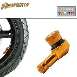Motorcycle Valve Caps 90 Degree Angle Motorbike Aluminum Alloy Wheel Tire Tubeless Valve Stems For Rim Wheel Parts
