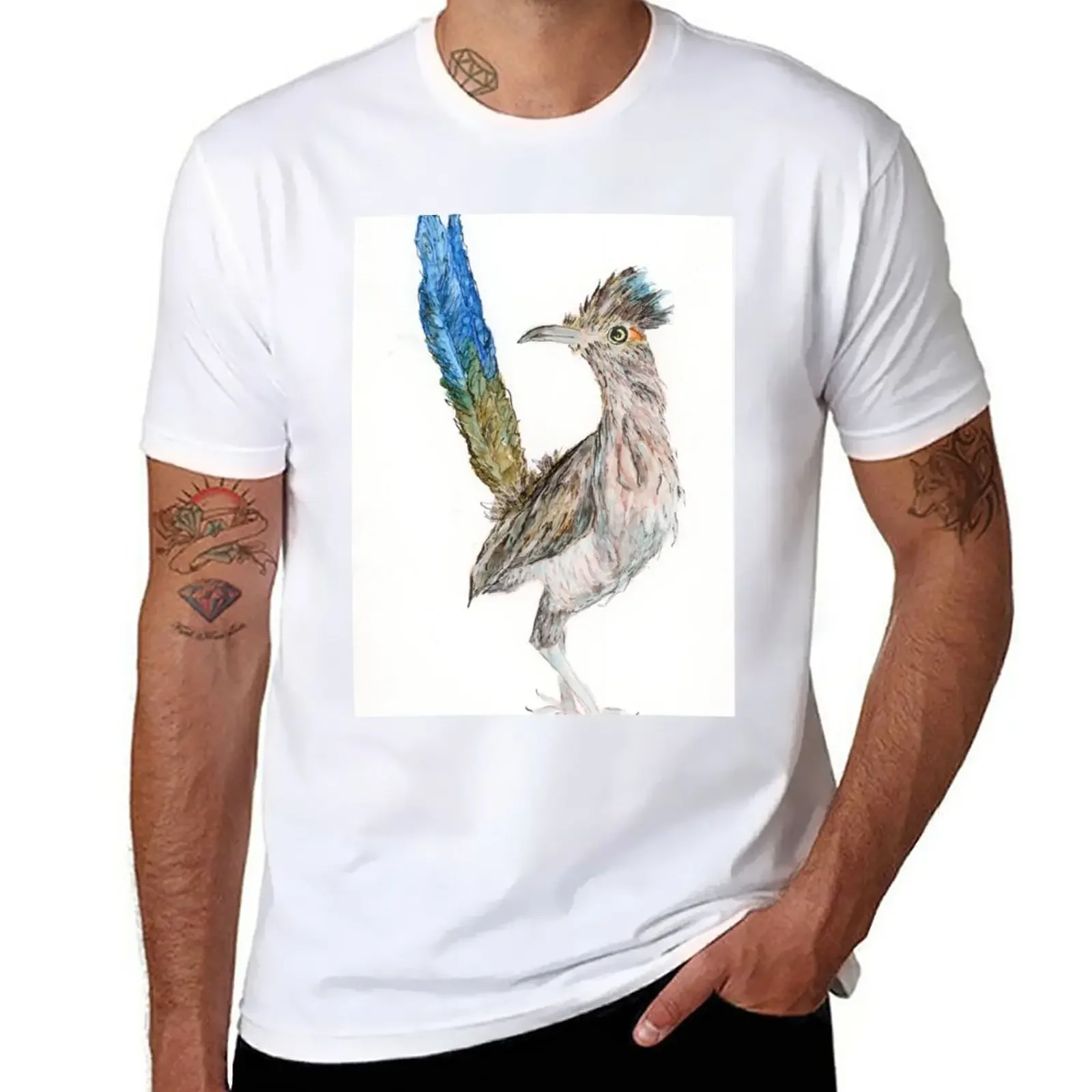 Roadrunner T-Shirt Short sleeve tee kawaii clothes funnys mens big and tall t shirts