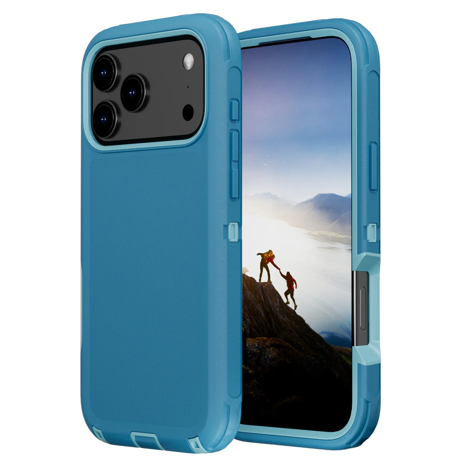 

Для iPhone 17 Pro Max/17 Pro/17 Air/17 двухслойный чехол военного класса - противоударный сверхпрочный чехол для всего тела