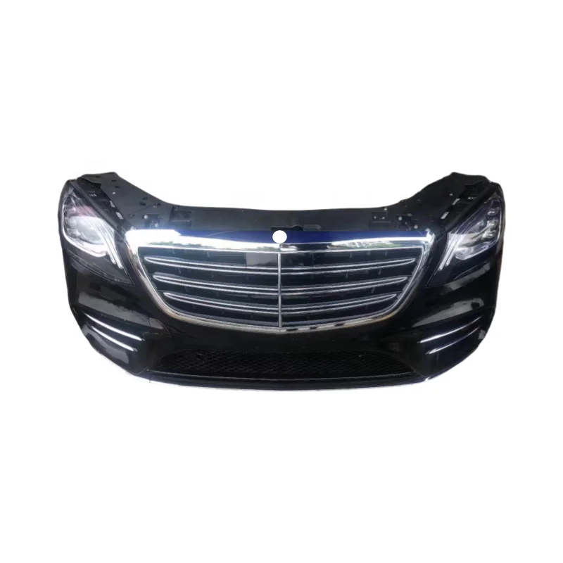 

For S-Class W222 Front Bumper Assembly with Radiator Headlights for S-Class Model Car Bumpers