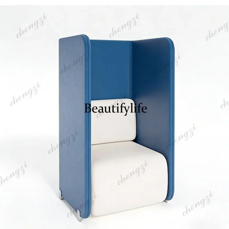 N178 Designer creative lounge area high back card seat sofa library coffee shop sofa