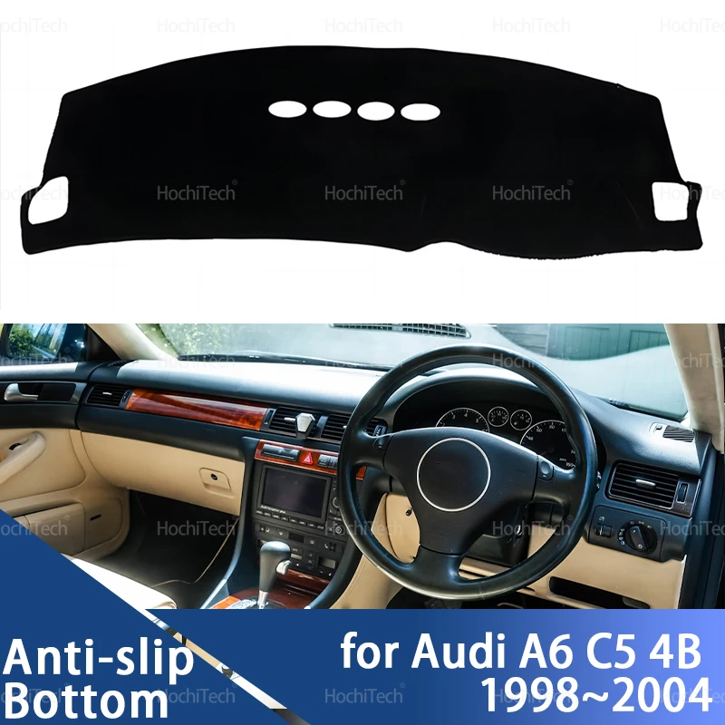 Car Dashboard Cover Avoid Light Pad Instrument Platform Cover Mat Carpet for Audi A6 C5 4B 1998 1999 2000 2001 2002 2003 2004