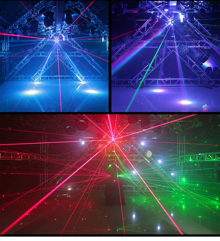 12 x 10W Super Beam LED Moving Head Laserlicht mit Doppelkugel / 120W RGBW KTV Tanzhalle Bar Bühne Disco Moving Head Licht – Detail 5