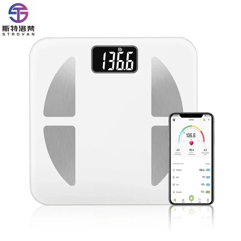 

180kg Digital Body Electronic Bathroom Scale Smart for BMI Function Body Composition Weight