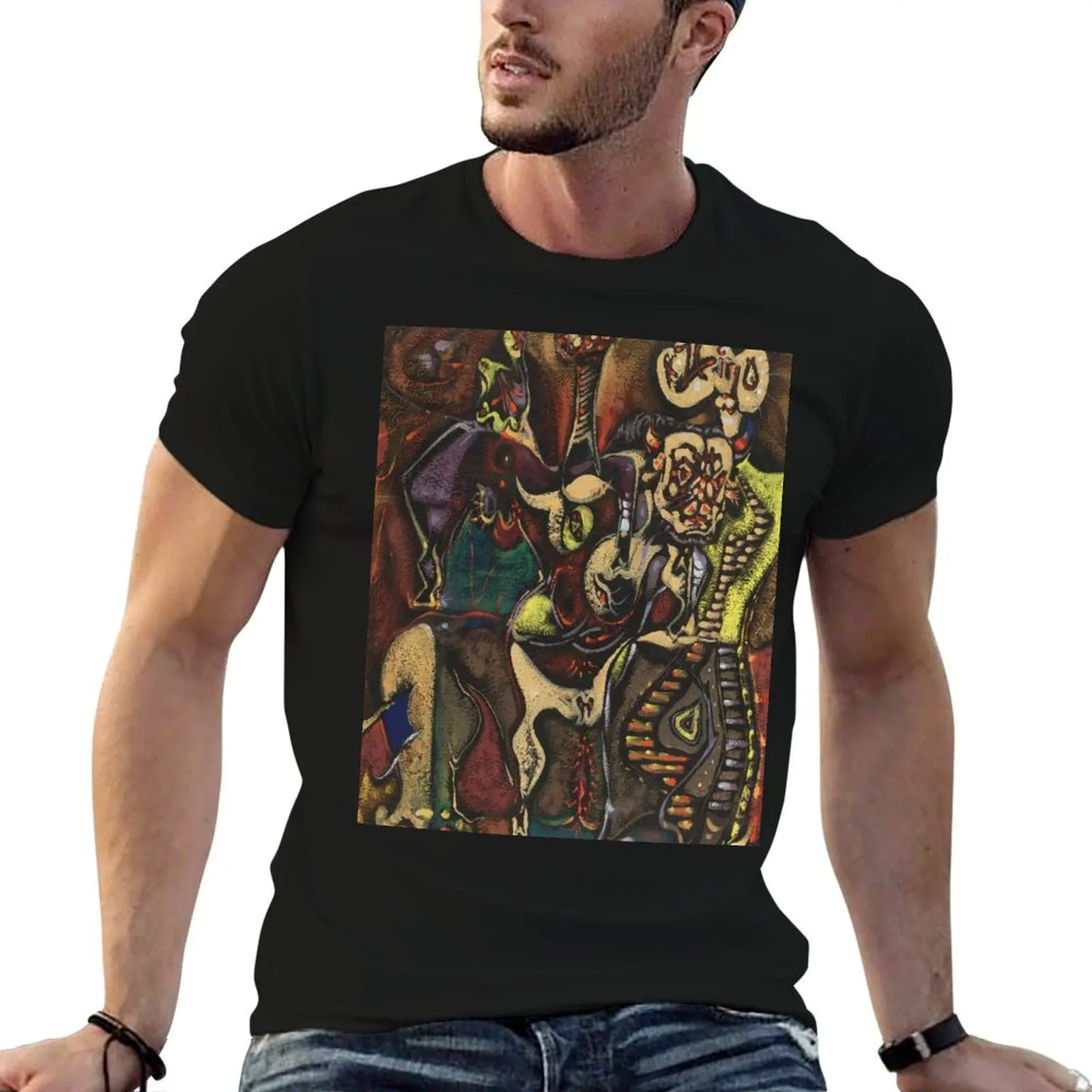 Pasiphae-Andre Masson T-Shirt Casual Light Summer Short Sleeve Top