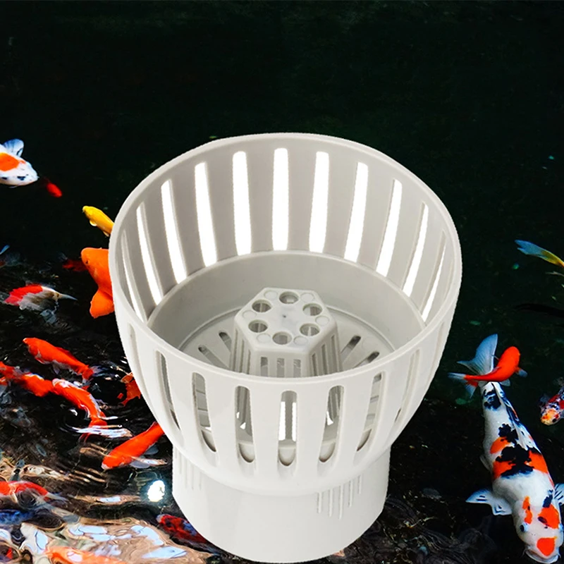 Inlet of the Koi Fish Pond Large Fish Pond Garden Filter Tank Prevents Fish From Entering Skimmer for Seafood Pond Filter