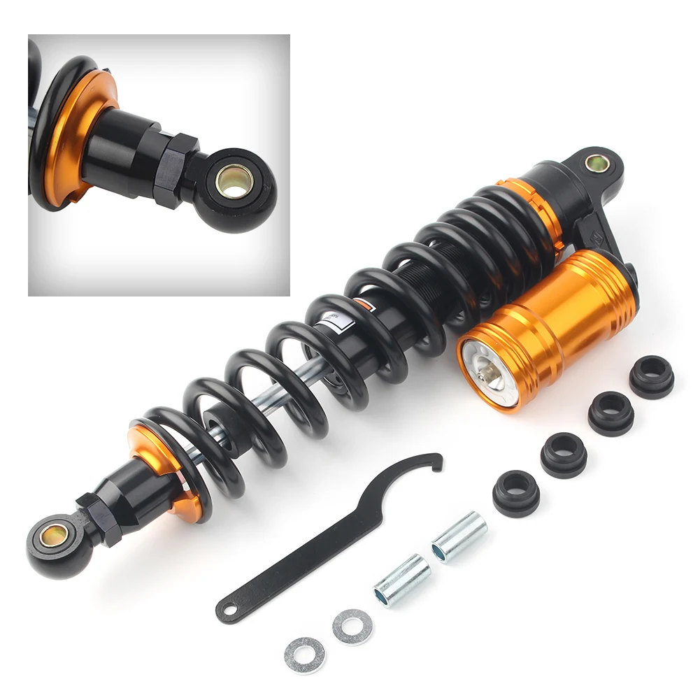 400mm Universal Motorcycle Rear Shock Absorber Suspension 10mm Spring For Yamaha Honda Suzuki Kawasaki Trail Dirt Bike ATV 250cc