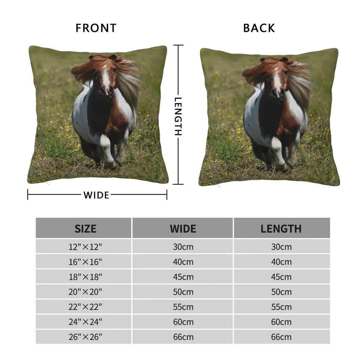 Shetland Stallion Fenwick Whistle Pillowcase Polyester Linen Velvet Pattern Zip Decor Car Cushion Cover