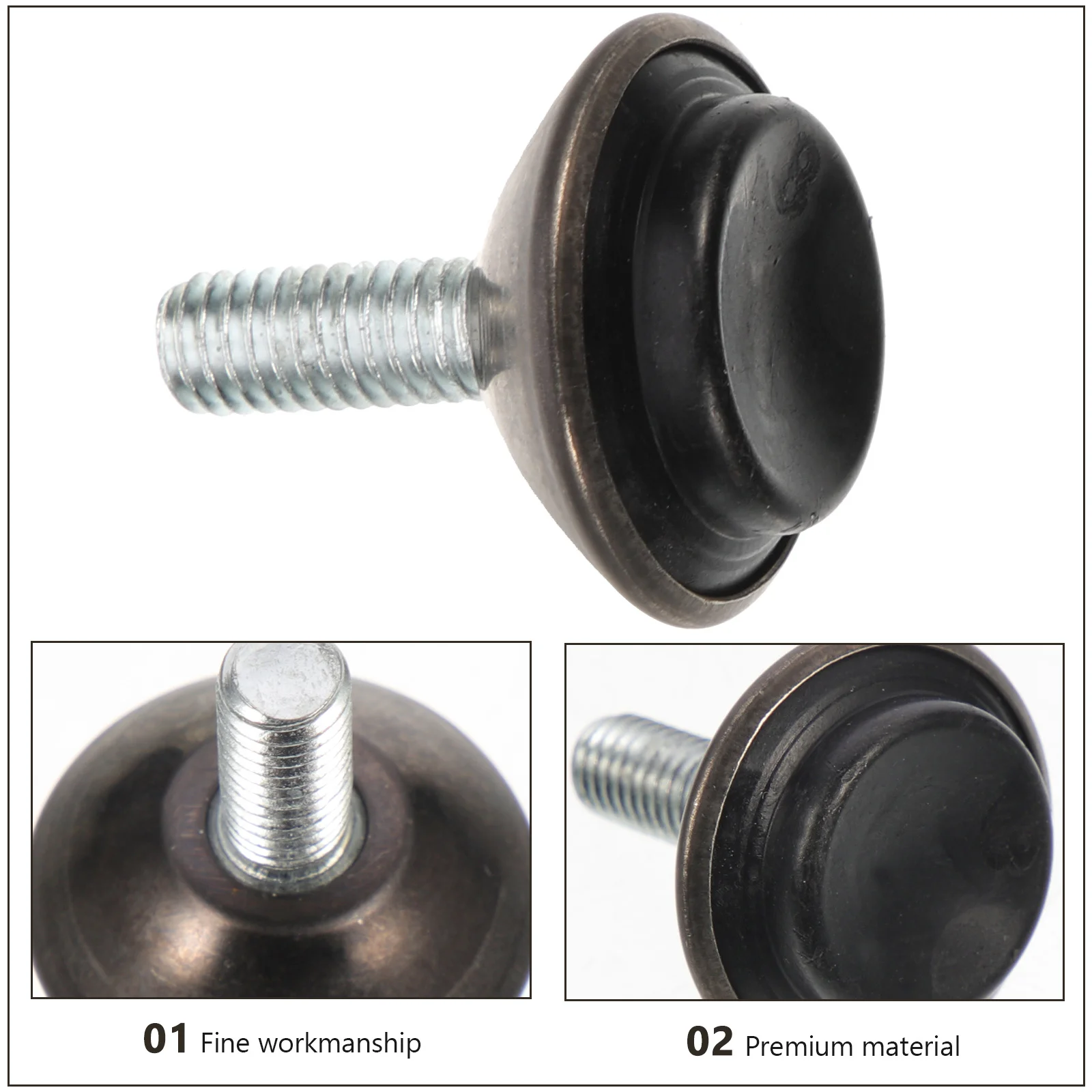 

20Pcs Adjustable Furniture Leveler Feet Heavy Duty Stainless Steel Chair Table Sofa Cabinet Legs Leveling Screw for Stability