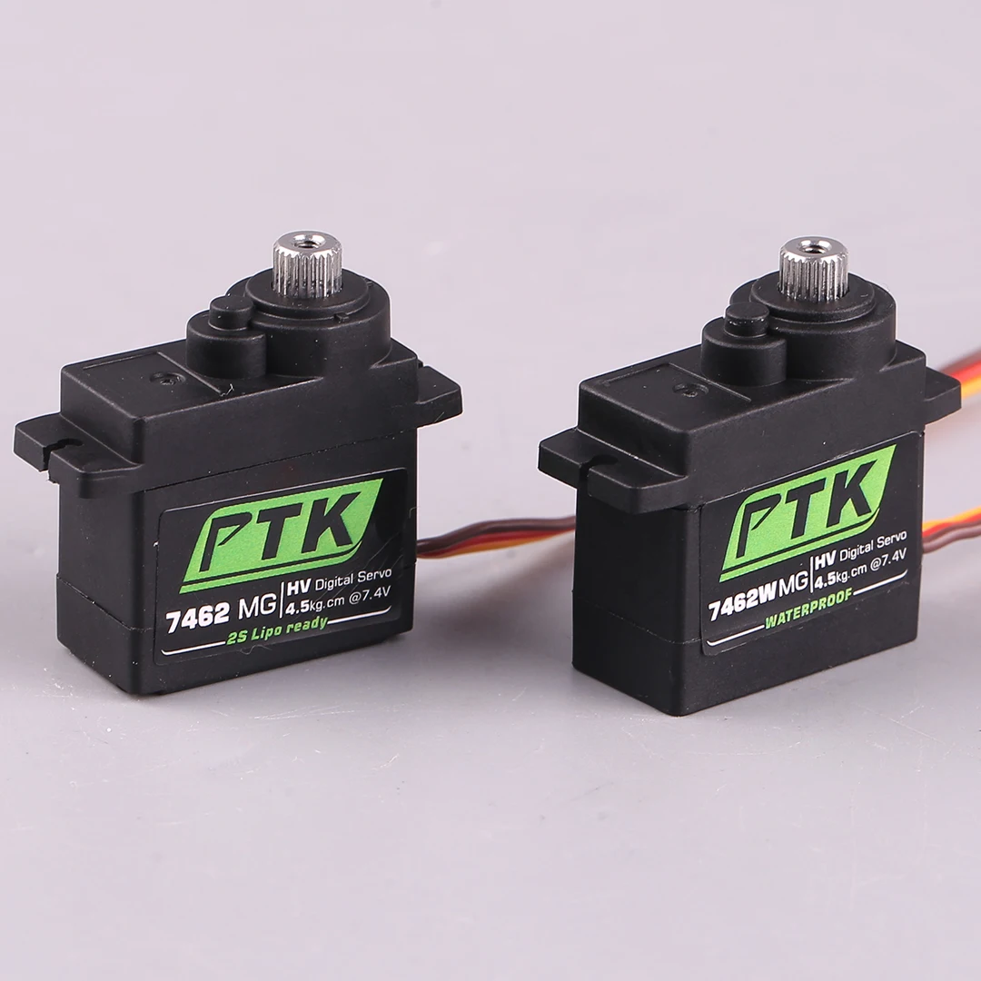 PTK 7462W MG 9g Miniature Digital Servo Waterproof 4kg Torque Robot Fixed Wing High Voltage Servo