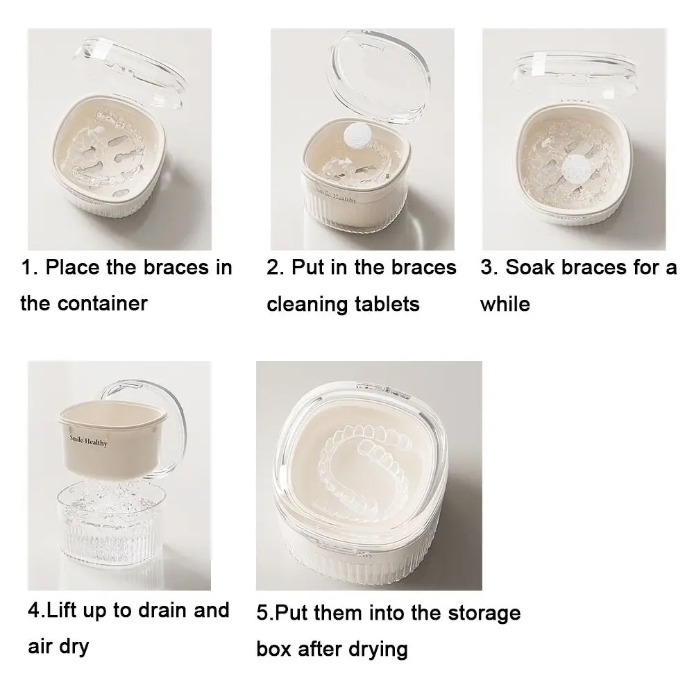 

Пластиковый ортодонтический фиксатор, невидимый фиксатор без утечек, чехол для чистки, влагостойкий ящик для хранения брекетов для замачивания для дома