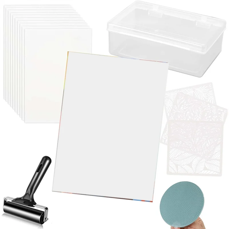 

【KITS】Gel Printing Plate 5" X 7"Gel Plate,Printmaking For Card Making, Arts And Crafts, Scrapbooking And Journaling