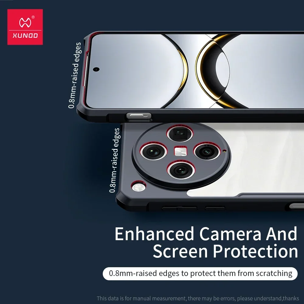 OPPO Find X8、X8 Pro ケース Xundd エアバッグ耐衝撃レーザーパターン PC TPU フレームバックアンチノックカバー Find X 8