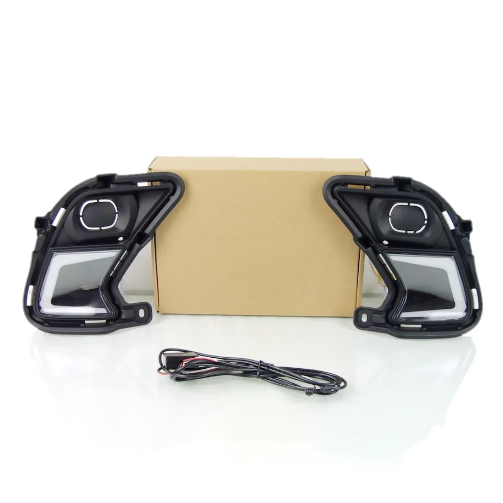 

Daytime Running Lights Compatible For Toyota Grand Highlander 2024 2025, 6000K DRL + Streamer Yellow Turn Signals, Start Scan