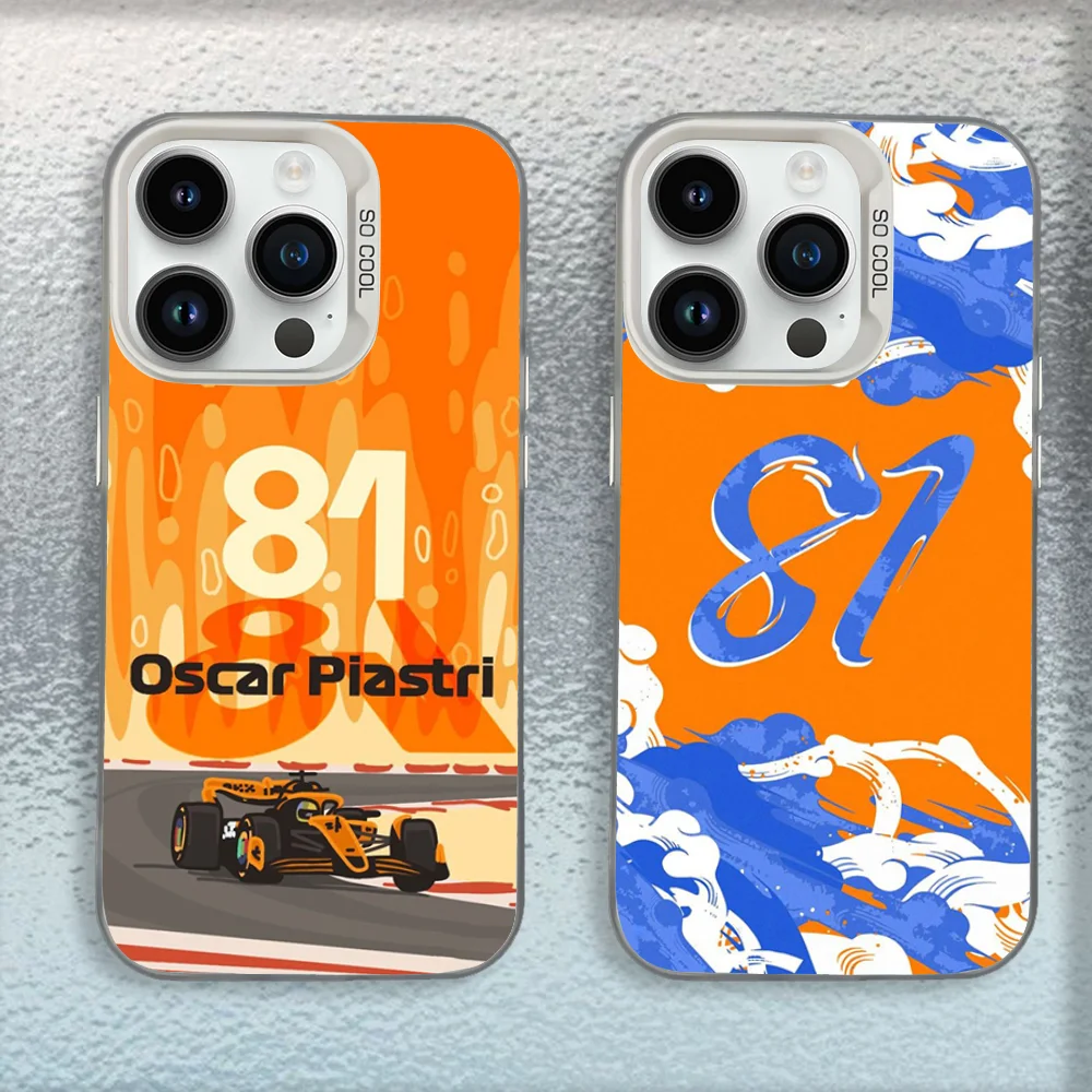 

Driver O-Oscar Piastri 81 Phone Case For iPhone 16,15,14,13,12,11,Mini,Pro,MAX White Matte Shockproof Cover
