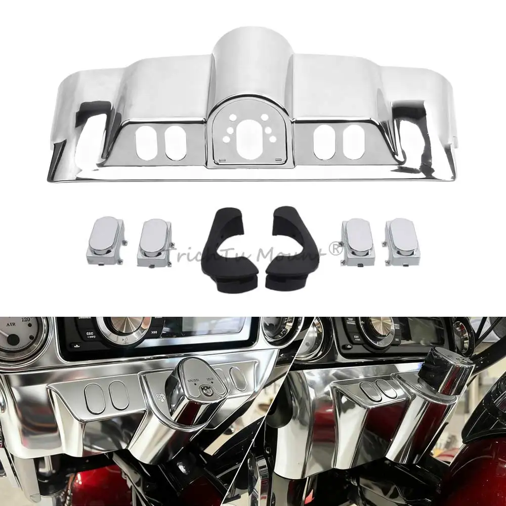 

Комплект декоративных накладок на панель переключателей/внутренний обтекатель для Harley Davidson Touring с обтекателем типа Batwing, 1996-2013 гг.