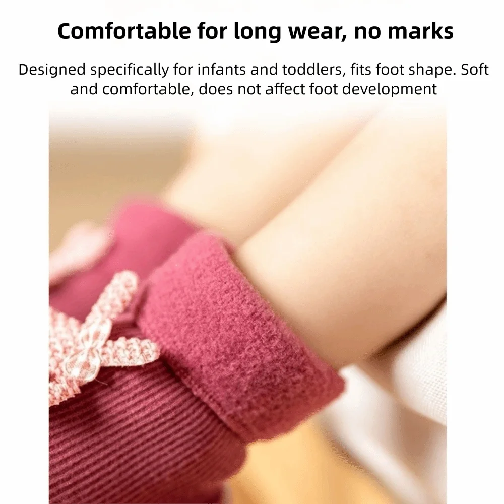 0~4세 아기용 겨울 신발, 따뜻하고 두꺼운 부드러운 밑창, 편안하고 미끄럼 방지, 유아 첫걸음마 신발, 실내용