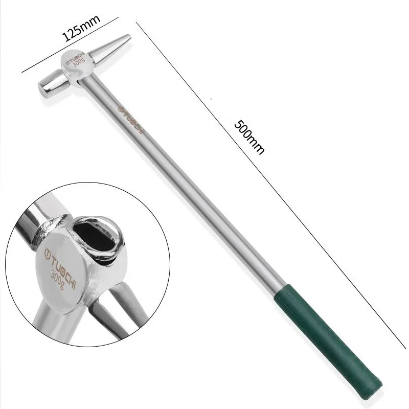 1PC Extended Hammer Railway Train Boiler Inspection Iron Handle Railway Inspection Safety  Escape Window Breaker Tools