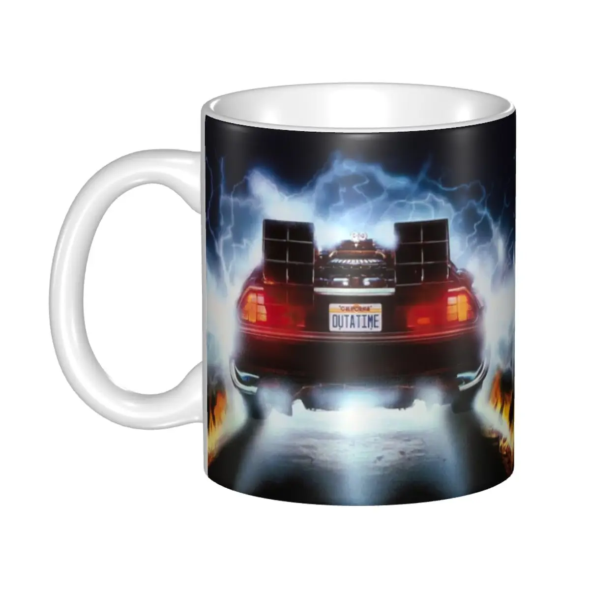 Custom Back To The Future Mugs DIY American Science Fiction Ceramic Tea Milk Coffee Cups Outdoor Work Camping Beer Mug