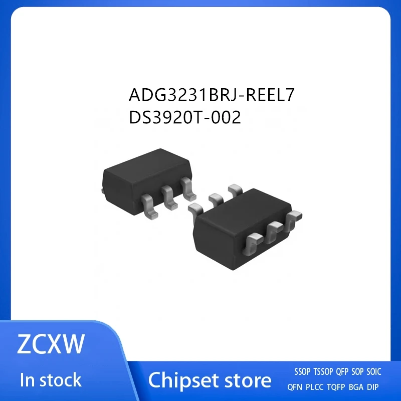 10Pcs/Lot  ADG3231BRJ-REEL7 W2B ADG3231BRJZ  DS3920T-002  3920  SOT-23-6