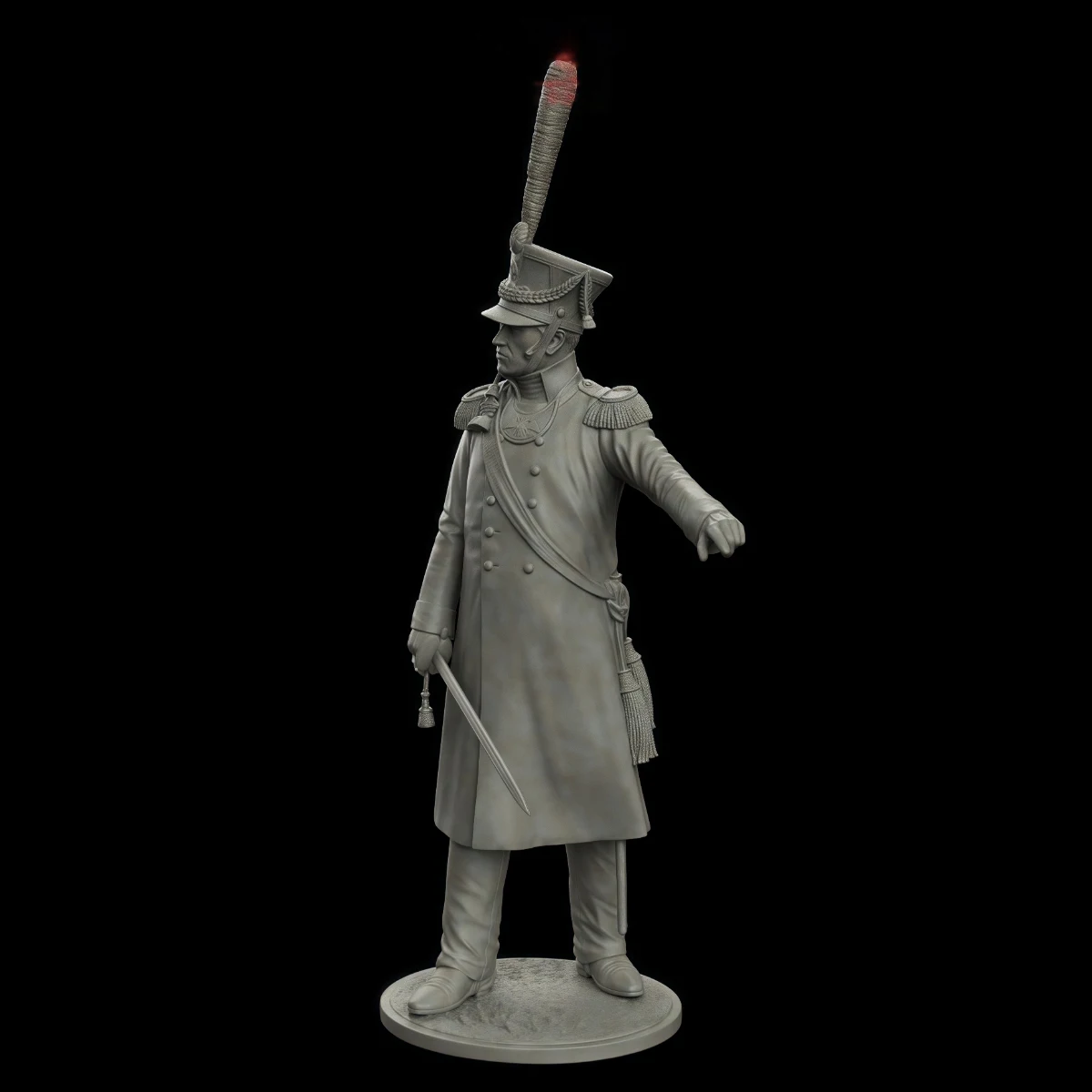 75-mm-Harz-Modellbausatz, russisches Grenadiers-Regiment, Hauptquartier, unmontiert und unbemalt, GK, 1556R