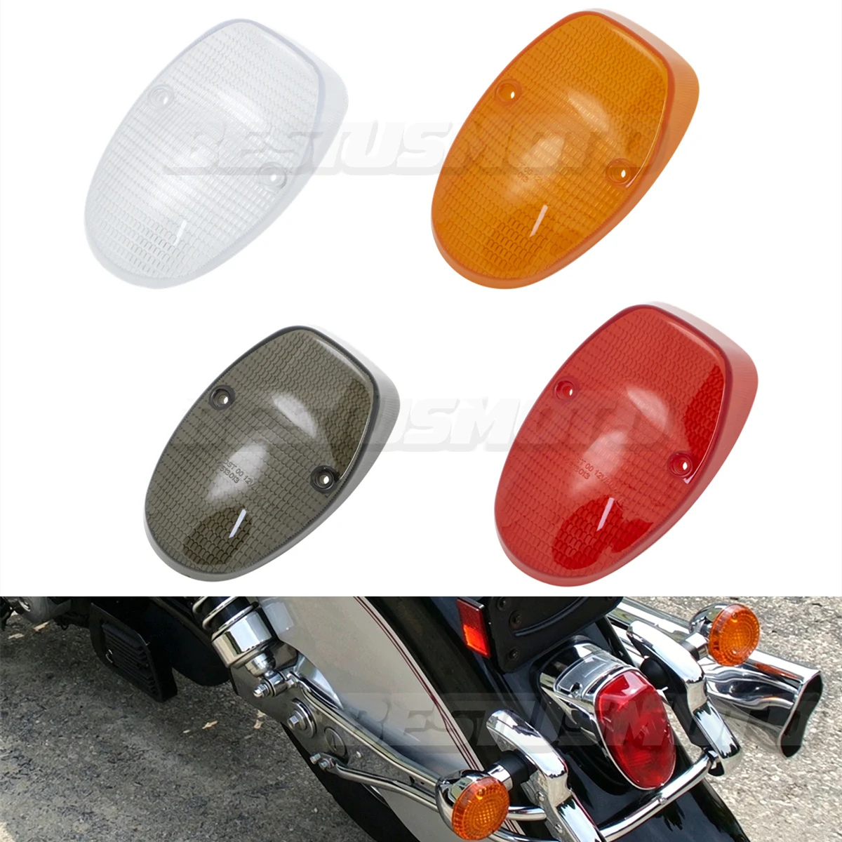 Motorcycle Parts Brake Tail Light Lens Cover For Kawasaki Vulcan 800 1500 Drifter 99-05 VN 1600 Nomad 05-08 VN1600 Classic 03-08