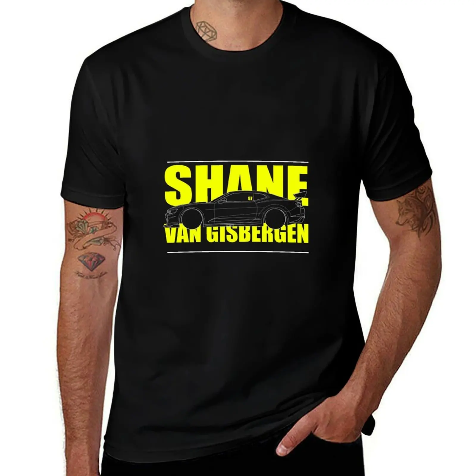 Shane Van Gisbergen Camero T-Shirt Basic Casual Short Sleeve Cotton Shirt T-Shirt