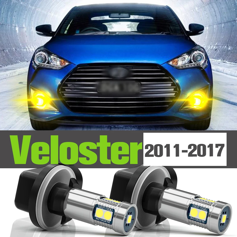 

2x LED Fog Light Accessories Lamp For Hyundai Veloster 2011-2017 2012 2013 2014 2015 2016