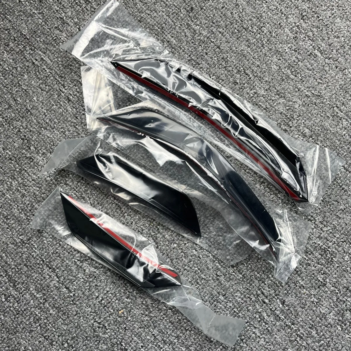 المصد الأمامي الشفاه الفاصل Canards لسيارات BMW 4 Series G26 i4 G24 420i 430i M440i مع M-Pack MP Body Aero Kit سبويلر ABS UV معطف