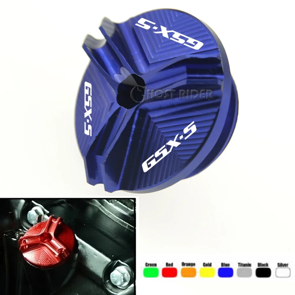 

For GSX-S 1000 GSXS 750 GSX S 1000 F 2010-2022 Motorcycle Accessorie Engine Oil Filter Cup Plug Cover Screw