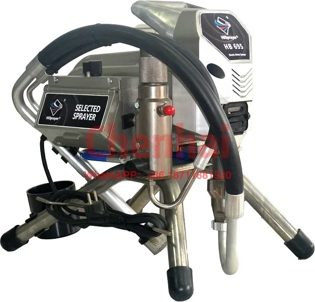 

hvban HB695 spray machine electric airless paint sprayer, smart wall putty sprayer spraying equipment electric spray painting