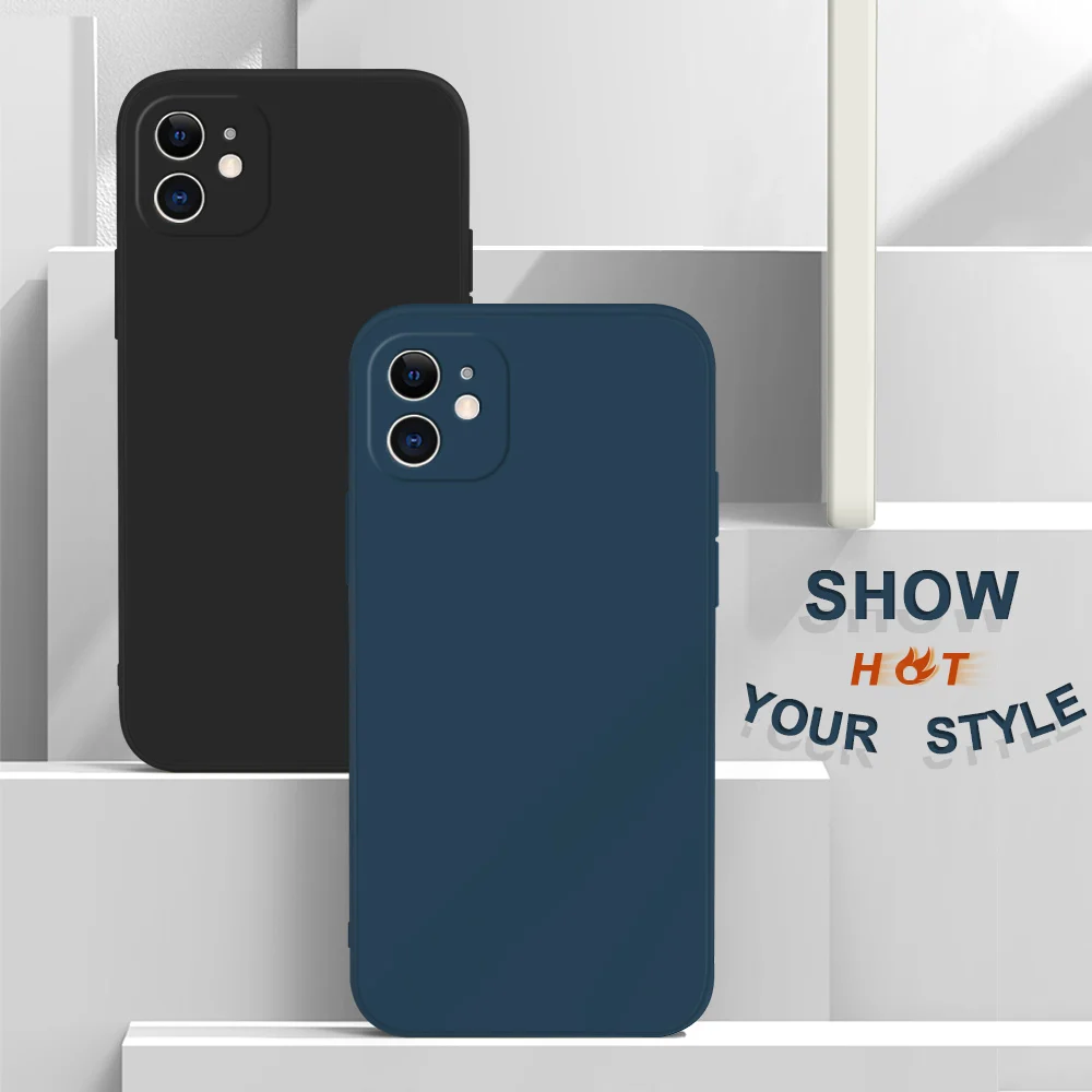 For Samsung Galaxy S20 FE S20 Plus S20 Ultra Soft Original Square Liquid Silicone Phone Case
