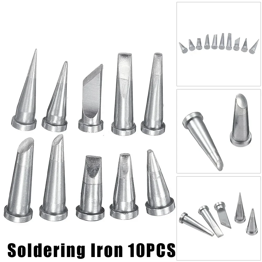 10Pc Soldering Iron Tip Set For Weller WSD81 WD1000 WSP80 WP80 WSF 81D5 LT Tips Copper Electric Soldering Iron Tip