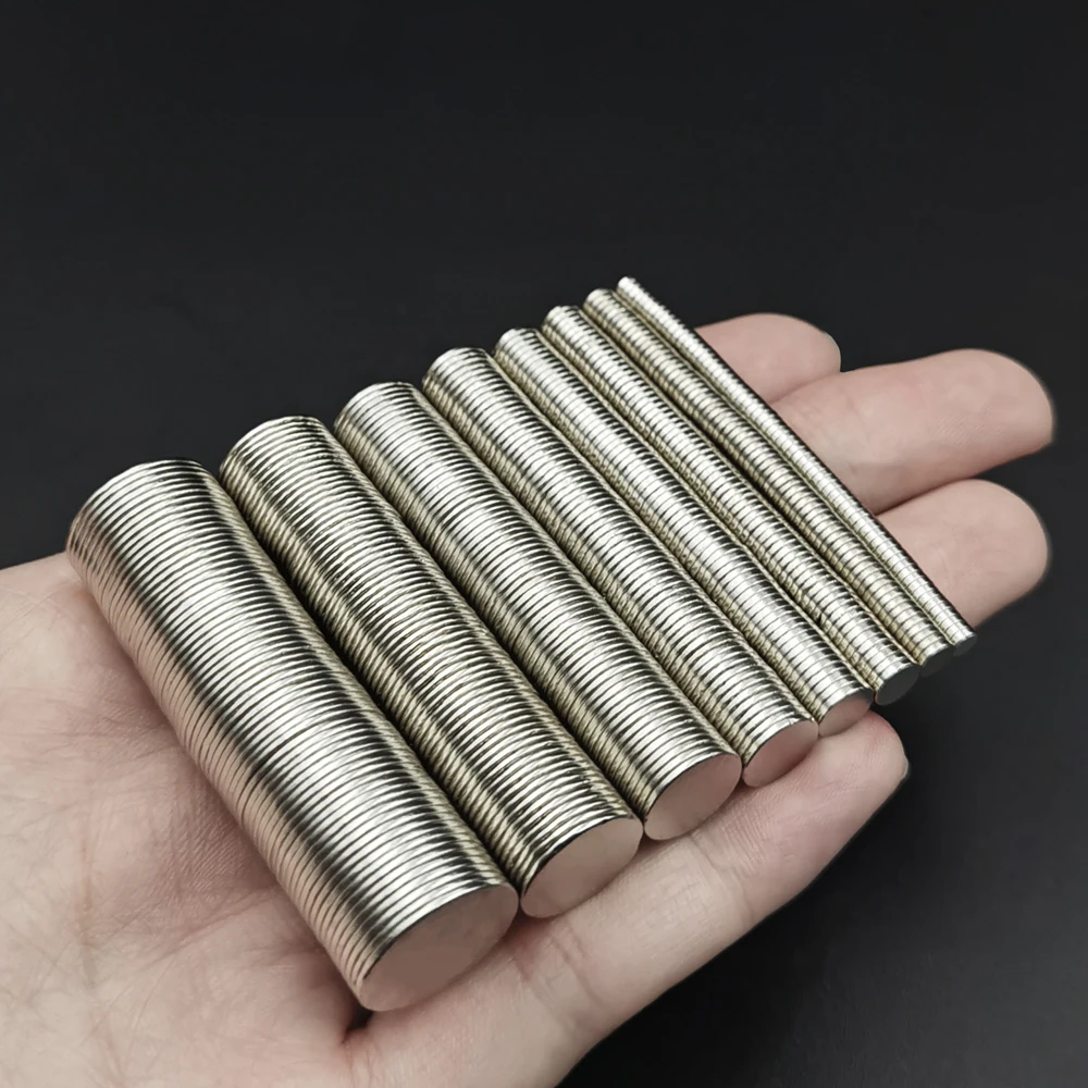 3x1,4x1,5x1,6x1,8x1,10x1,12x1,15x1mm diameter round magnet small Super Strong Powerful Magnetic neodymium for fridge board disk