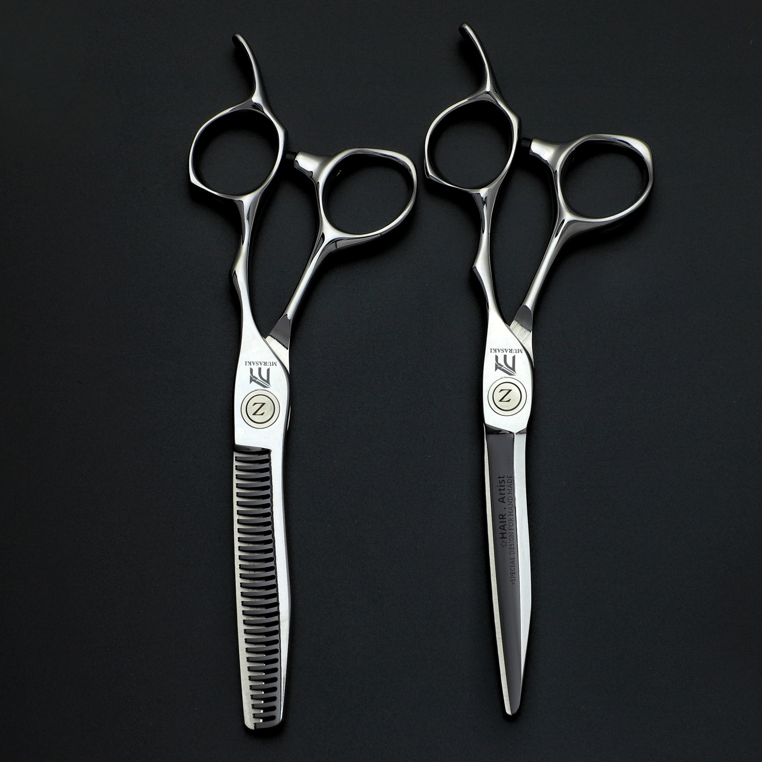 Professionelle Haarausdünnungsschere mit Matter Oberfläche, VG10 Kobaltstahl Friseurschere, Scharfe und Langlebige Haarschneidemaschine – Detail 19