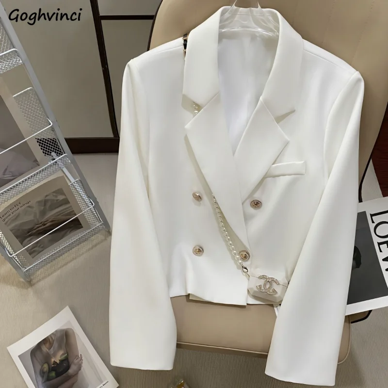 

Blazers Women Office Lady Elegant Spring Casual Temperament Streetwear Harajuku Korean Style Simple Fashion All-match Ins Baggy