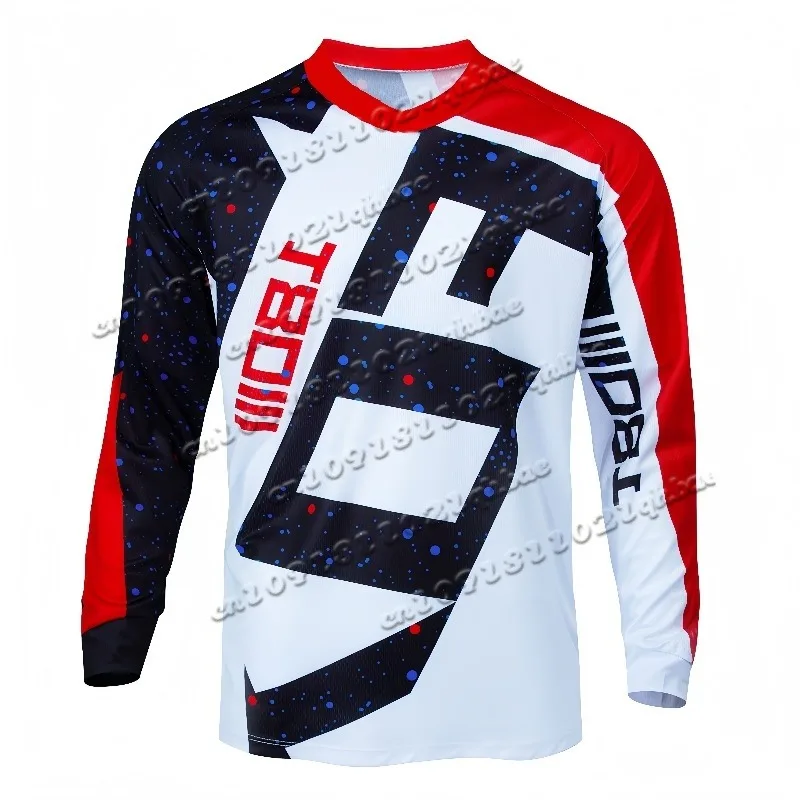 

Latest Off-road Motorcycle Shirt Long Sleeved Mountain Bike Downhill T-shirt, Men's Quick Drying Printed Long Sleeved Shirt