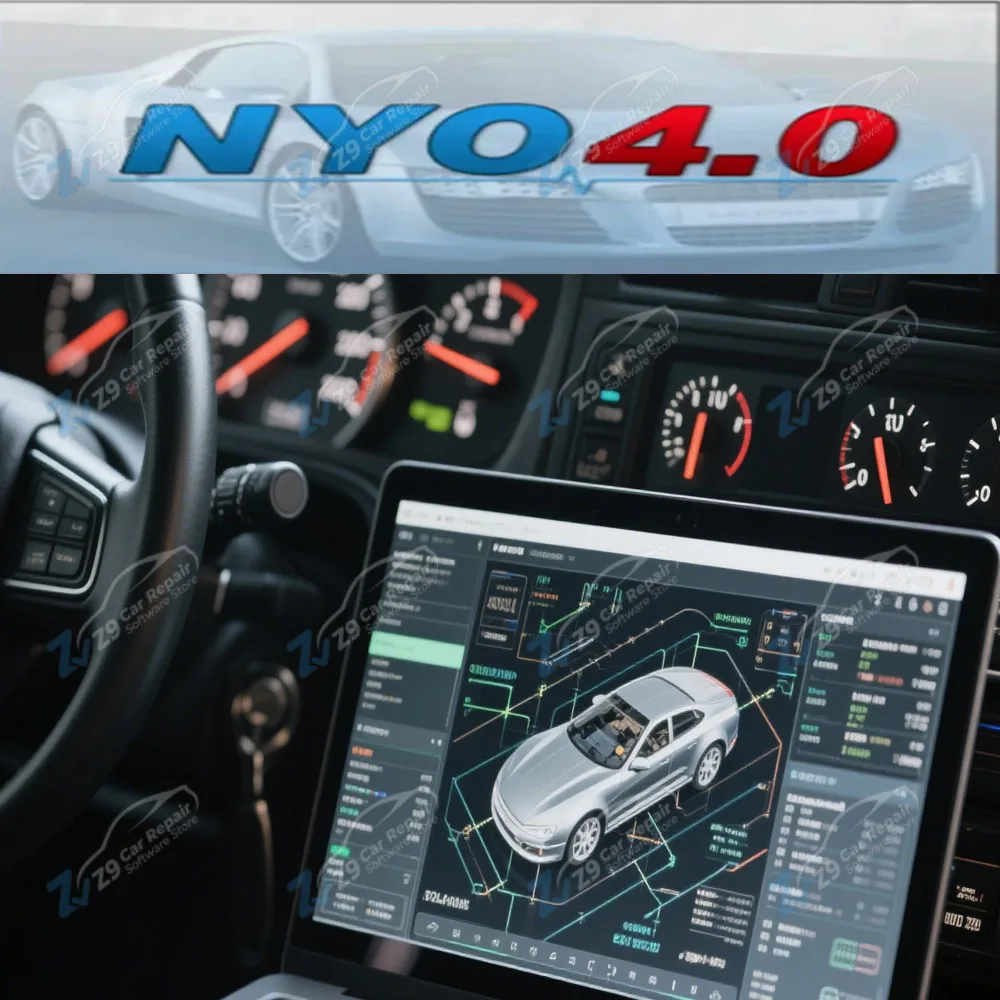 

2025 NYO 4 full database safety airbags+dashboard+car radio+IMMO+navigation automatic data repair software support Win7/8/10