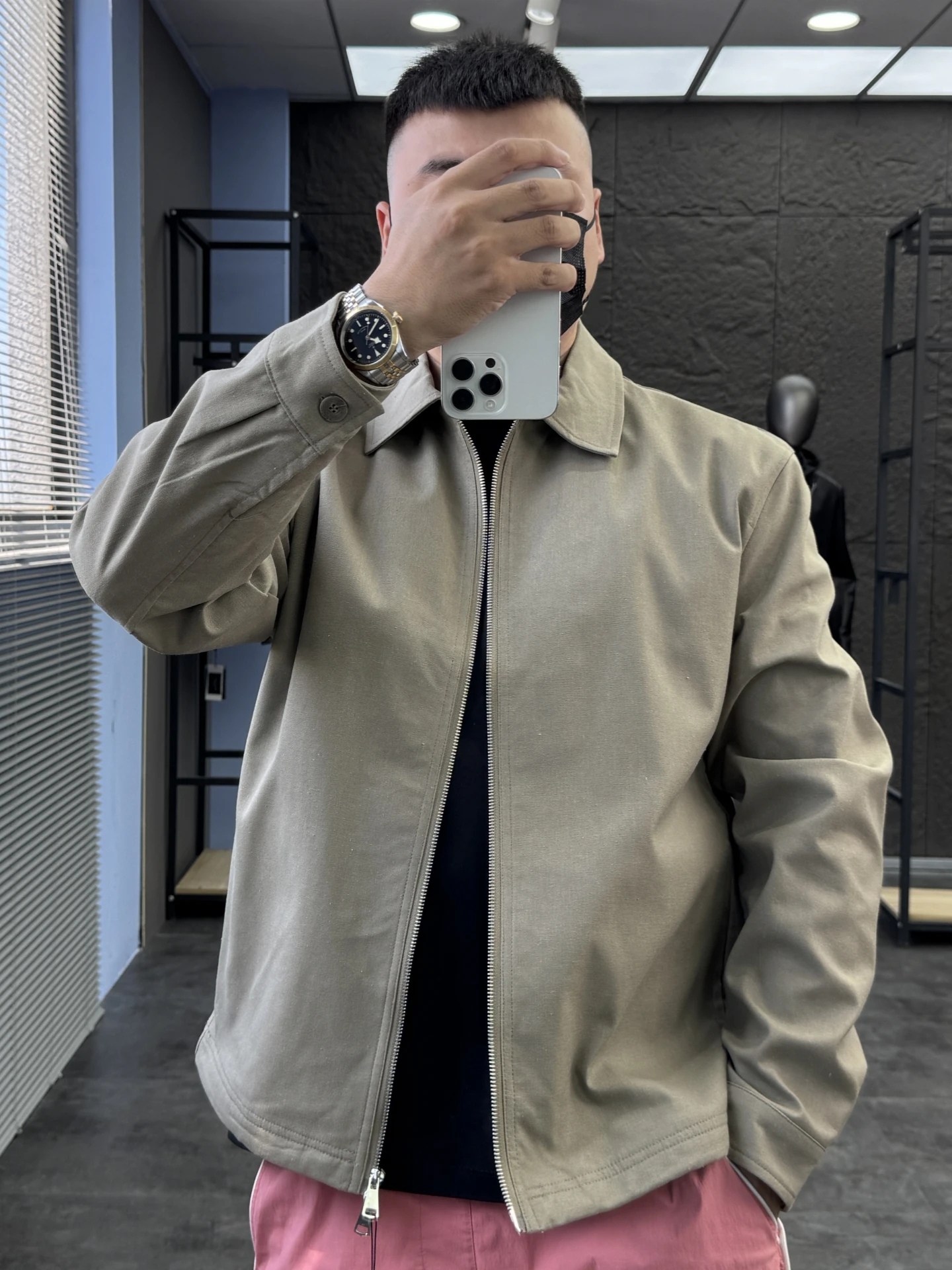 

Comfortable Cotton Linen Jaet 800 SVIP Cabinet Spring Autumn Men's Collar Pure Color Loose Casual Long Sve Coat