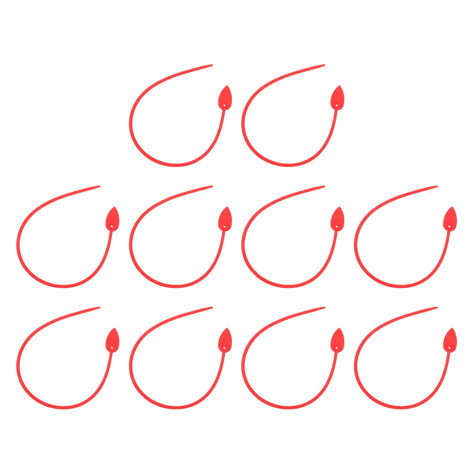 

10 Pcs Secure Cable Ties Fastening Wires Straps Self-locking Sturdy Silica Gel Zip
