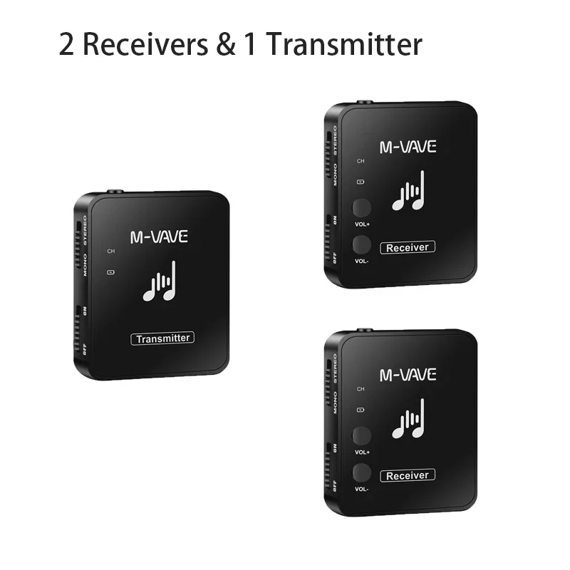 M-Wave Wp-10 2.4G Draadloze Hoofdtelefoon Oortelefoon Monitor Draadloos Systeem Oortelefoon Zender Ontvanger Streaming Voor Stereo M8