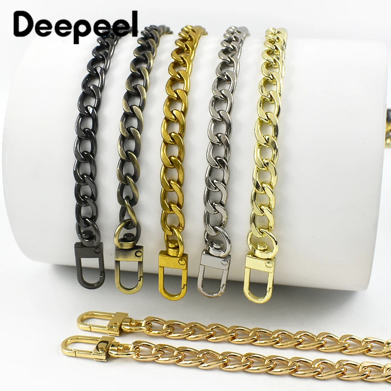 Deepeel 100/110/120cm Bag Chain Metal Hooks Bags Straps for Crossbody Shoulder Women\'s Purse Replacement Chains DIY Accessories