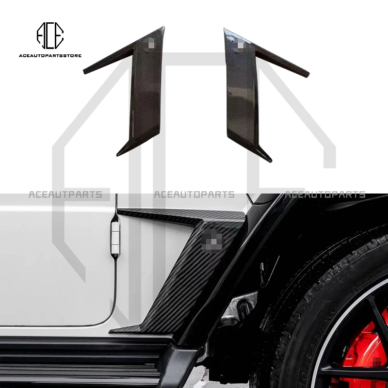 Tc Style Front Fender Real Carbon Fiber Air Vent For Benz G-class G63 G500 G550 2004-2023 Air Vents Cover Splitter