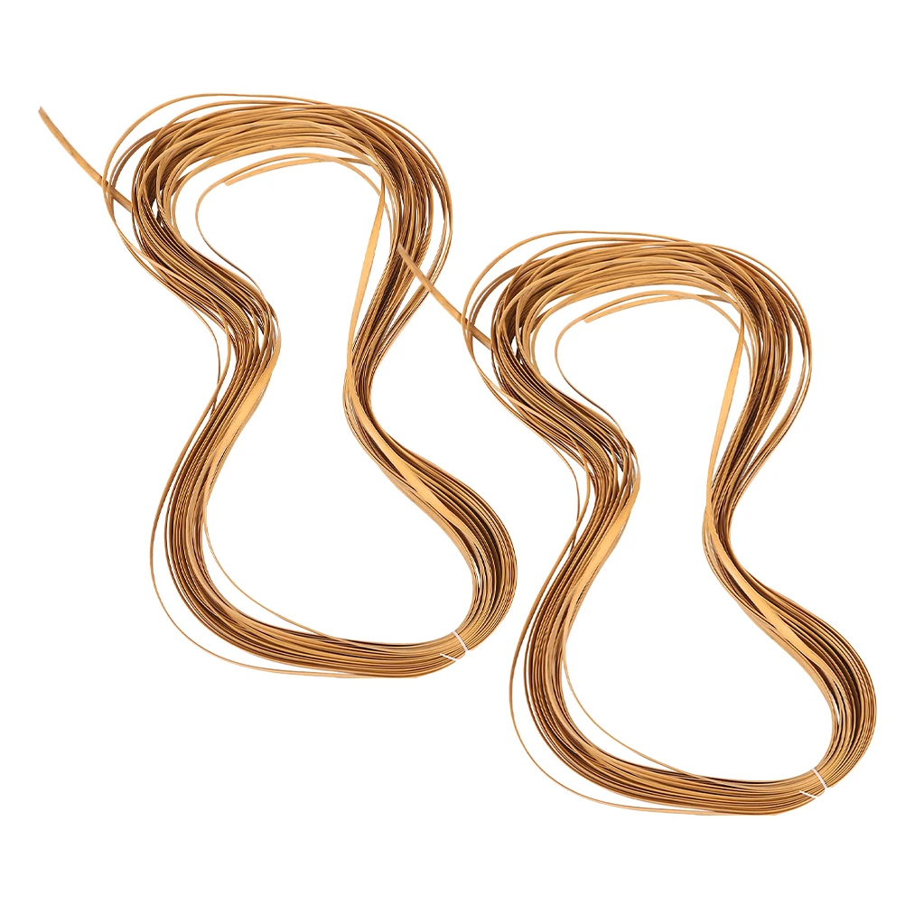 

2 Rolls Chair Repair Kit Pe Plastic Rattan Flat Material DIY Rattan Furniture Repair Supplies Durable Practical Use