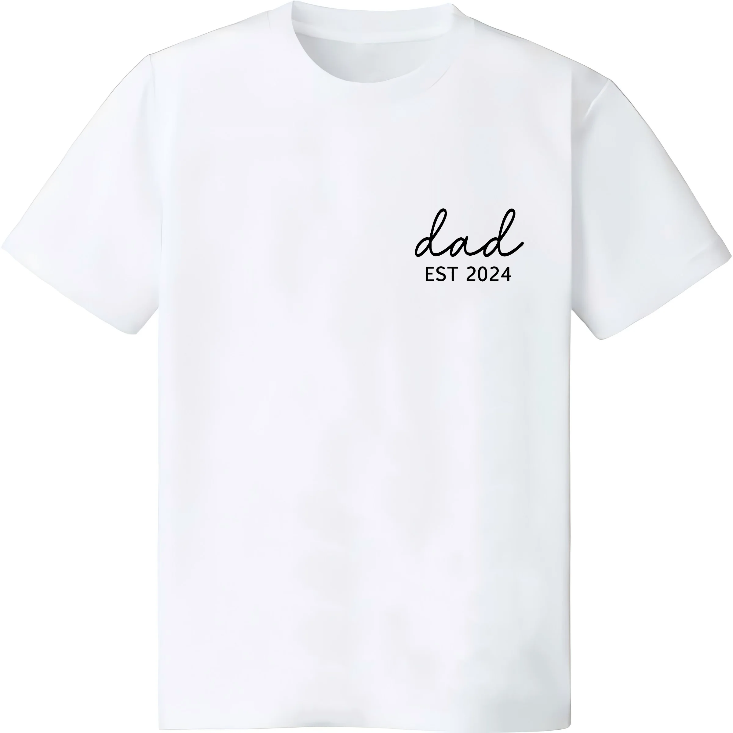 تي شيرت Dad Est 2024 تم ترقيته إلى إعلان الحمل الأب