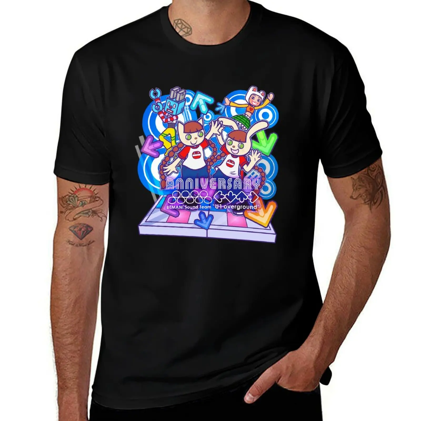 

DDR ANNIVERSARY T-Shirt anime t shirts oversize man t shirt heavy cotton